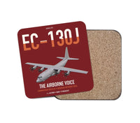 Thumbnail for EC-130J Commando Solo III design on dark red 1 piece coaster