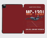 Thumbnail for MC-130J COMMANDO II design on dark red ipad tablet case