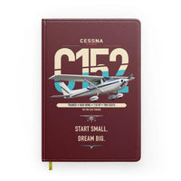 Thumbnail for Cessna 152 design on dark red notebook