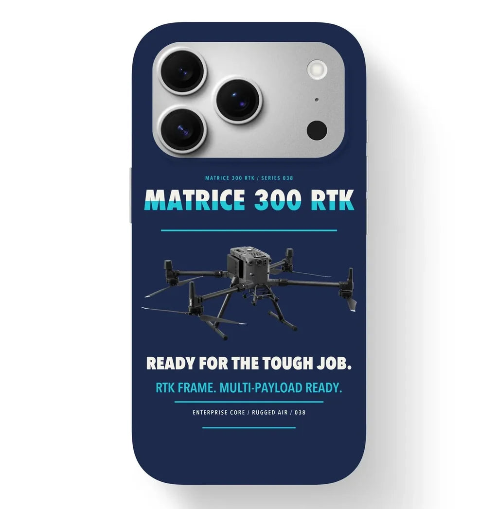 DJI Matrice 300 RTK Case design on navy blue iphone case