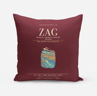 Thumbnail for Franjo Tuman Airport Zagreb ZAG - Dark Red