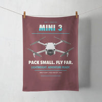Thumbnail for DJI Mini 3 design on dark red towel