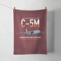 Thumbnail for C-5M Super Galaxy design on dark red towel