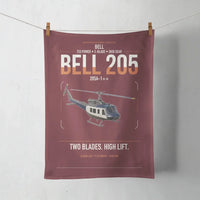 Thumbnail for Bell 205A-1++ design on dark red towel