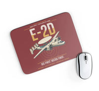 Thumbnail for E-2D Advanced Hawkeye design on dark red rectangle mouse pad