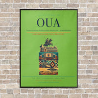 Thumbnail for Thomas Sankara International Airport OUA — Ouagadougou vertical canvas print - framed - light green background