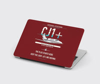 Thumbnail for Cessna Citation CJ1+ design on dark red MacBook case