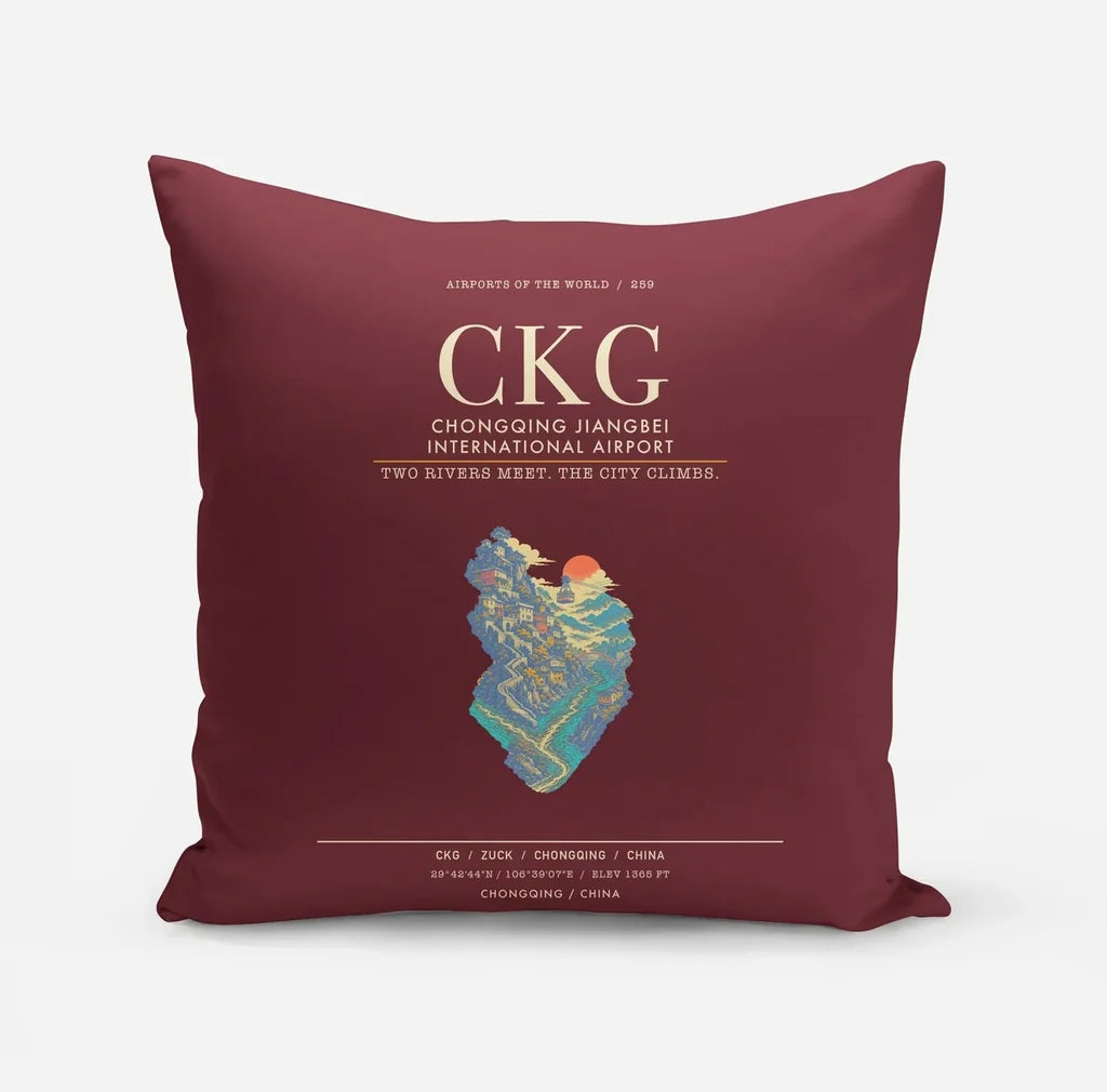 Chongqing Jiangbei International Airport CKG - Dark Red