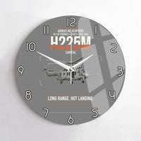 Thumbnail for Airbus Helicopters H225M Caracal design on gray no frame wall clock