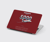 Thumbnail for Bombardier Global 5000 design on dark red MacBook case