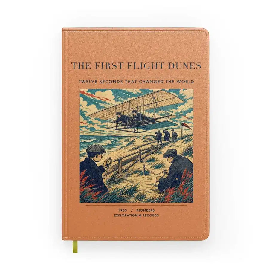 VINTAGE G4000 - The First Flight Dunes - Designed Notebooks design on orange
