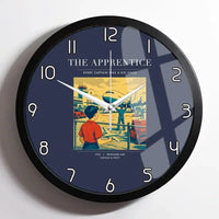 Thumbnail for VINTAGE G4108 - The Apprentice - Designed Wall Clocks design on navyblue framed