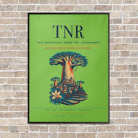 Thumbnail for Ivato International Airport TNR — Antananarivo vertical canvas print - framed - light green background