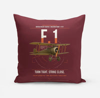 Thumbnail for Sopwith Camel F.1 design on dark red pillow