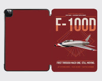 Thumbnail for F-100D Super Sabre design on dark red ipad tablet case