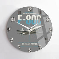 Thumbnail for F-80C Shooting Star design on gray no frame wall clock
