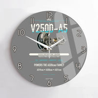 Thumbnail for V2500-A5 design on gray no frame wall clock