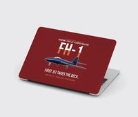 Thumbnail for FH-1 Phantom First Jet Takes the Deck design on dark red MacBook case