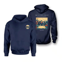 Thumbnail for VINTAGE G4164 - The Aviatrix Circuit - Double-Side Hoodie design on navyblue double side