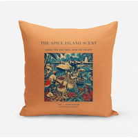 Thumbnail for VINTAGE G4279 - The Spice Island Scent - Designed Pillows design on orange