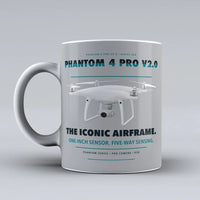 Thumbnail for Phantom 4 Pro V2.0 Mug design on light gray dji