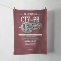 Thumbnail for CT7-9B design on dark red towel