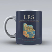 Thumbnail for Leros Municipal Airport (LRS) airport code design on dark blue ceramic mug