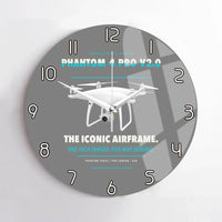Thumbnail for DJI Phantom 4 Pro V2.0 design on gray no frame wall clock