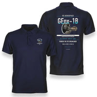 Thumbnail for GEnx-1B design on navy blue polo