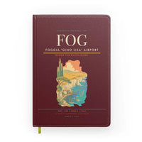 Thumbnail for Foggia 'Gino Lisa' Airport (FOG) design on dark red notebook
