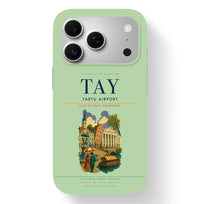 Thumbnail for Tartu Airport (TAY) design on light green iPhone 17 Pro MagSafe case