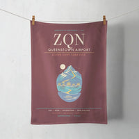 Thumbnail for Queenstown Airport ZQN - Wakatipu Alpine Gold - Dark Red
