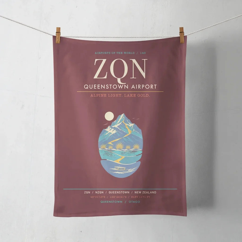 Queenstown Airport ZQN - Wakatipu Alpine Gold - Dark Red