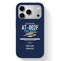 Thumbnail for Air Tractor AT-802F Fire Boss design on navy blue magsafe iphone case, for iPhone 17 Pro