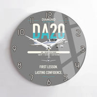 Thumbnail for Diamond DA20 design on gray no frame wall clock