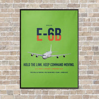Thumbnail for E-6B Mercury vertical canvas print - framed - light green background