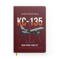 Thumbnail for KC-135 STRATOTANKER design on dark red notebook