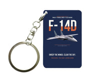 Thumbnail for F-14D TOMCAT Key Chain design on navy blue key chain