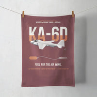 Thumbnail for KA-6D Intruder design on dark red towel