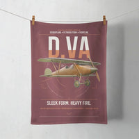Thumbnail for Albatros D.Va design on dark red towel