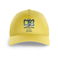 Thumbnail for Cessna 182 Skylane design on yellow printed hat