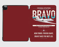 Thumbnail for Cessna Citation Bravo design on dark red ipad tablet case