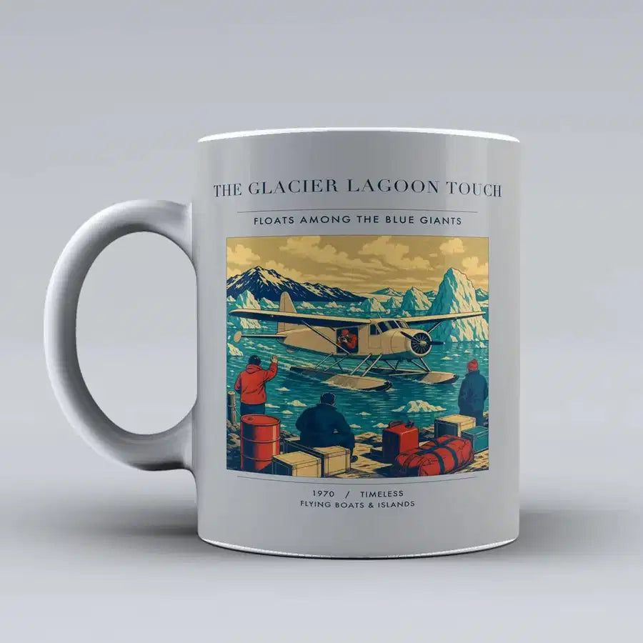 VINTAGE G4349 - The Glacier Lagoon Touch - Ceramic Mug design on lightgray