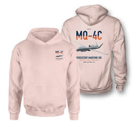 Thumbnail for MQ-4C Triton IFC-4 design on pink double-side hoodie, double-side print