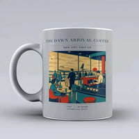 Thumbnail for VINTAGE G4310 - The Dawn Arrival Coffee - Ceramic Mug design on lightgray