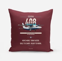 Thumbnail for Cessna 408 SkyCourier design on dark red pillow