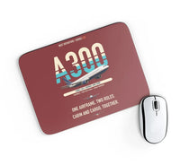 Thumbnail for Airbus A300C4-203 design on dark red rectangle mouse pad