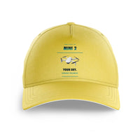 Thumbnail for DJI Mini 2 design on yellow printed hat