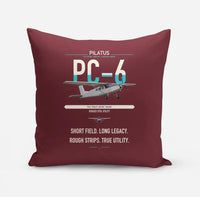 Thumbnail for Pilatus PC-6 Porter design on dark red pillow