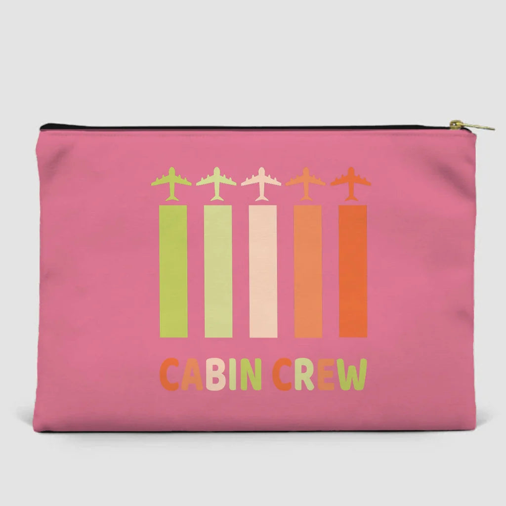 Colourful Cabin Crew Zipper Pouch - view 12